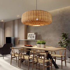 New Woven Rattan Light Fixtures, Wicker Rattan Lampshade Bamboo Lamp Pendant