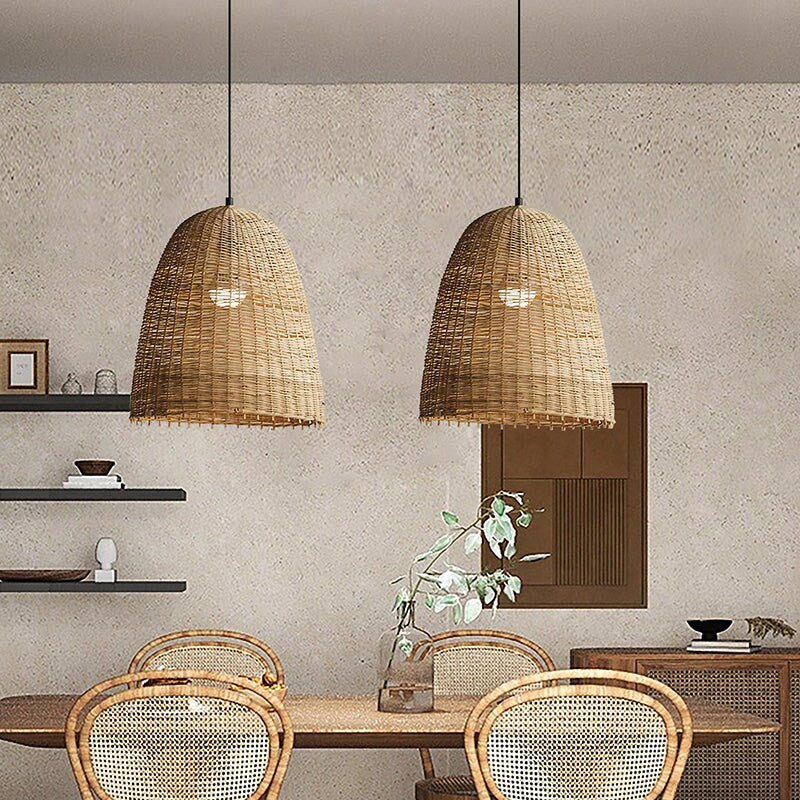 Pendant lamp, Lampshade, Rattan lampshade, Rattan pendant lamp